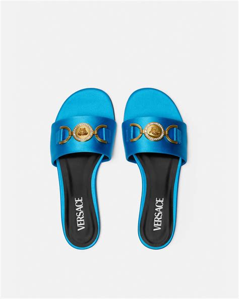 versace medusa flats sandals women.